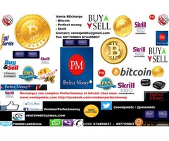 Bitcoin Perfectmoney Skrill disponible au Cameroun