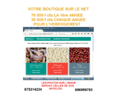 Votre boutique sur le Net