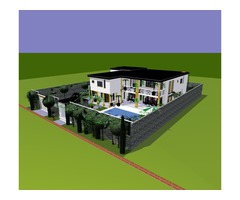 Plans architecturaux de maison 2d et 3D