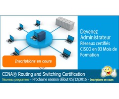 Certification CCNA RS 200-125, début le 05 Déc. 2016